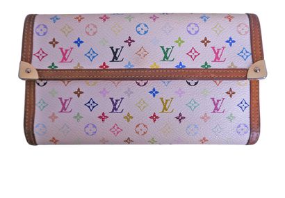 Louis Vuitton Multicolour Wallet, &pound;210, Accessories, Black/Blue/Green/Pink/Purple/Red/White/Yellow, Coated Canvas, Front view
